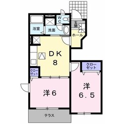 グレースコートⅢの物件間取画像